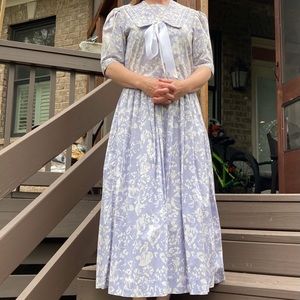 Vintage Laura Ashley sailor dress with bow